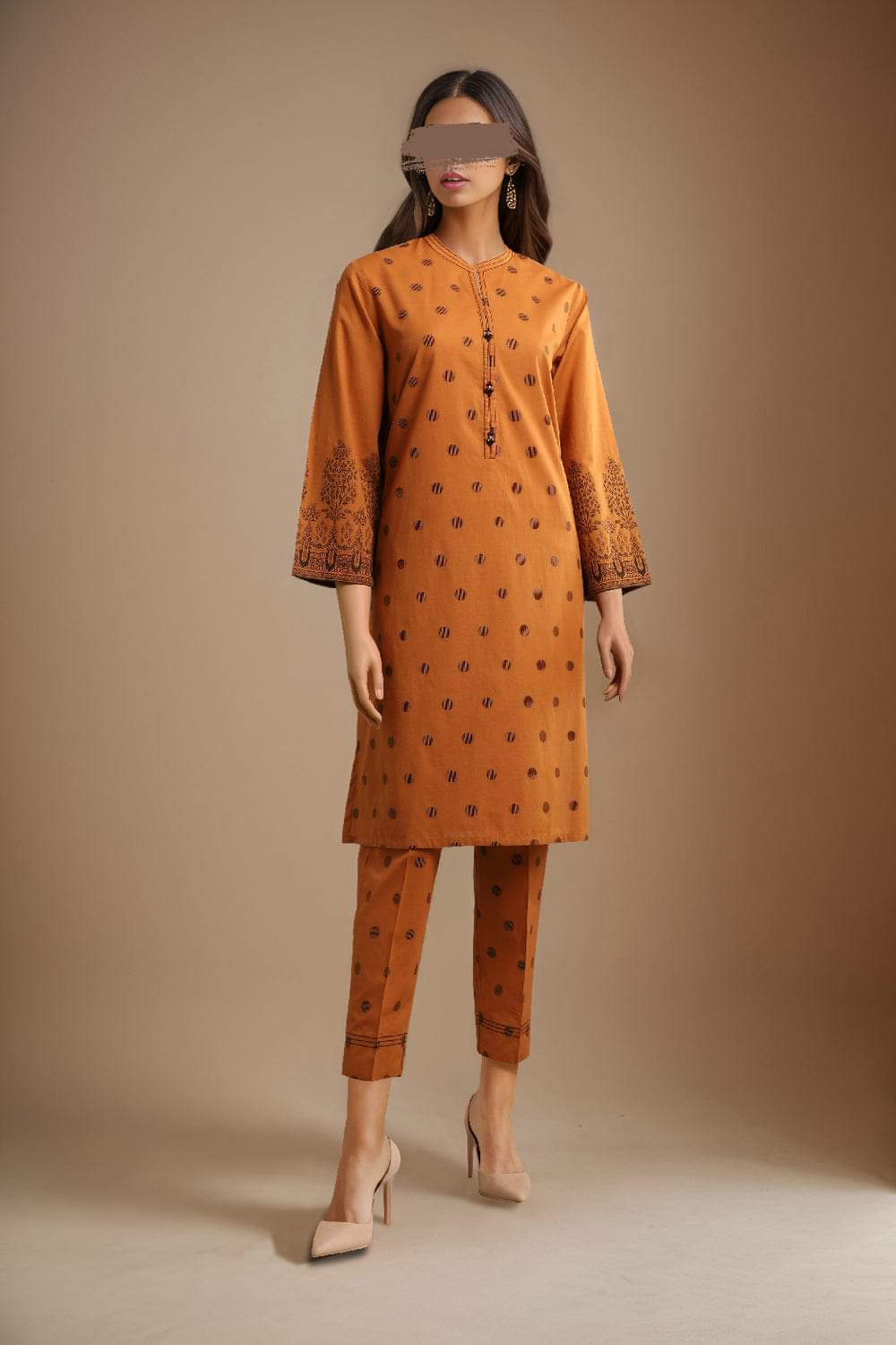 Saya Jacquard Lawn Coord set